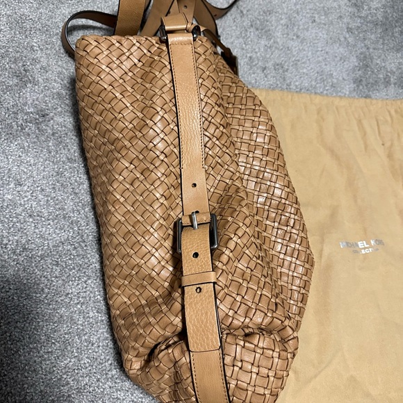 Michael Kors Extra Large Hand Woven Leather Shoulder Bag - Picture 6 of 14